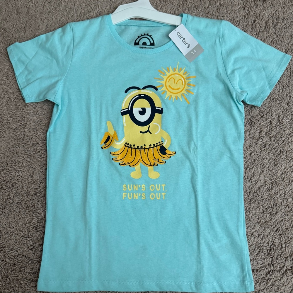 Carter's Light Blue Minion Graphic Tee